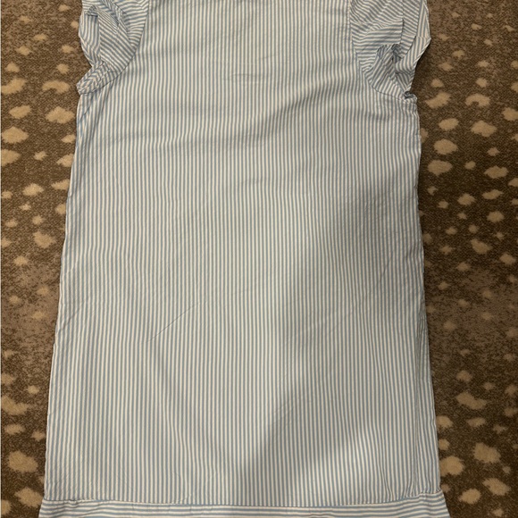 Vineyard Vines harbor stripe flutter sleeve tunic dress in ocean breeze - Picture 5 of 5